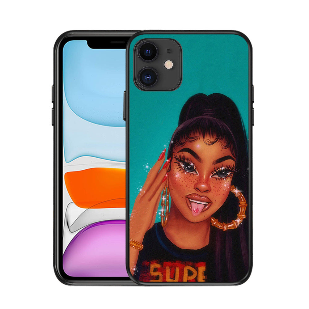 Black girl phone case Black girl phone case